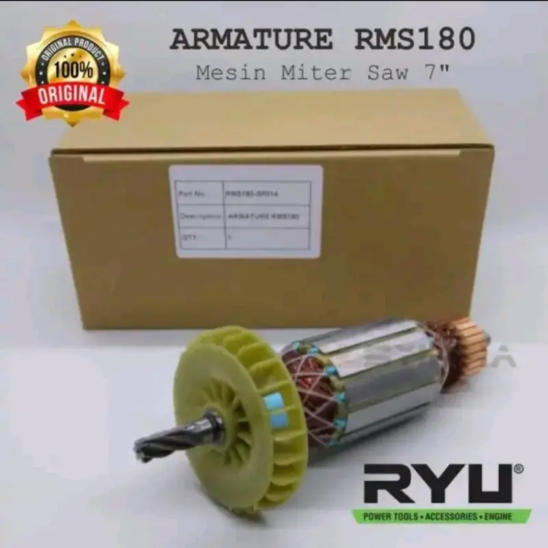 Armature RMS180 Mitersaw 7" Angker Mesin Mitersaw RYU RMS 1807" 0