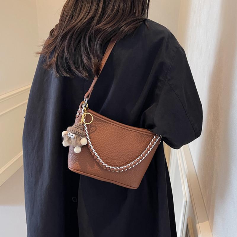 túi Messenger Hàn Quốc, Thời Trang Mới, Phong Cách Cổ Điển Túi Bucket Cầm Tay Dành Cho Nữ Bag Tote 3