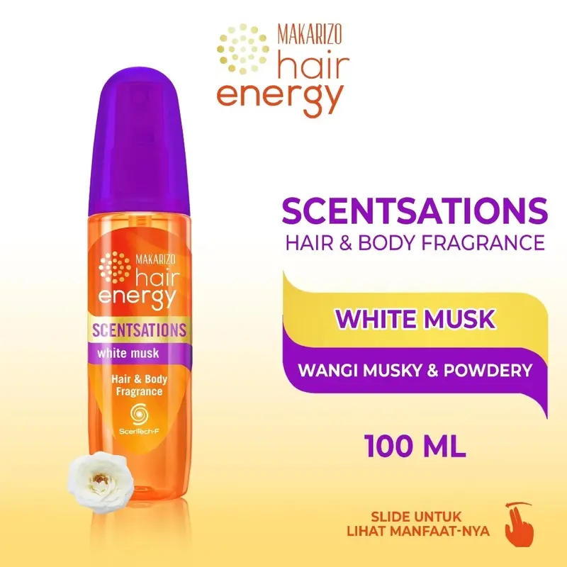 MAKARIZO Hair Energy Scentsations Hair Body Fragrance 100 mL I Parfum Rambut Wanita Spray  Perfume 2