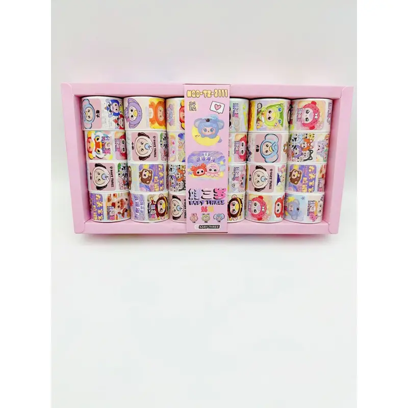sỉ lốc 20 cuộn sticker bé ba, baby three Diy