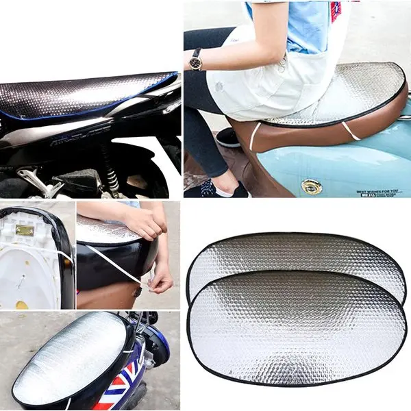 Tấm Lót phản quang che nắng chống nóng yên xe máy, che bụi, che mưa Phủ Xe 0