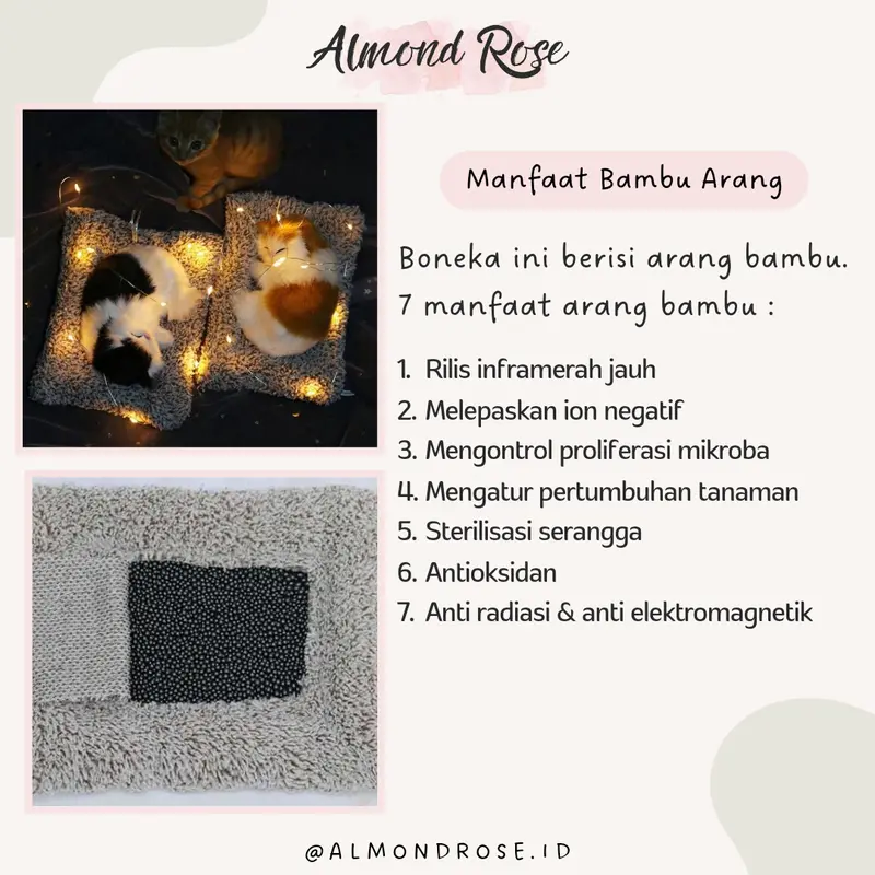 KUCING PUTIH - Boneka Bambu Arang Hadiah Boneka Tidur Hampers Hadiah Anniversarry Hadiah Pacar Set Hadiah Cewek Cowok Set Hadiah Cowok Cewek HADIAH KUCING HADIAH ANJING BONEKA LUCU GEMOY Bubble Dolls Paper 7