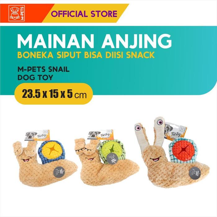 Gambar M-Pets Snail Dog Toy Treat Dispenser Squeaker / Mainan Boneka Siput - Mainan Boneka Siput dari M-Pets Volk Pets Indonesia Kota Tangerang Tokopedia