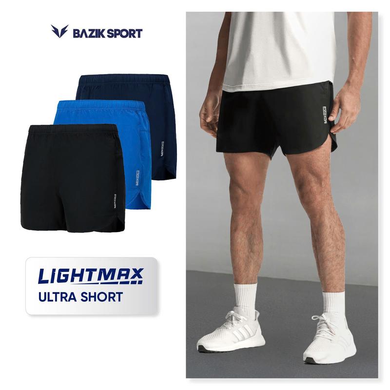 Quần Short Thể Thao Nam BAZIK ULTRA SHORT 5inch Xẻ Tà V siêu nhẹ, tập gym, chạy bộ, pickleball, vận động thoải mái - QSTT24N01 Sport