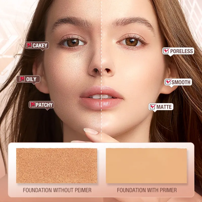 OTWOO Makeup Base Cream Invisible Pore Soft Focus Makeup Primer Lasting Oily 7