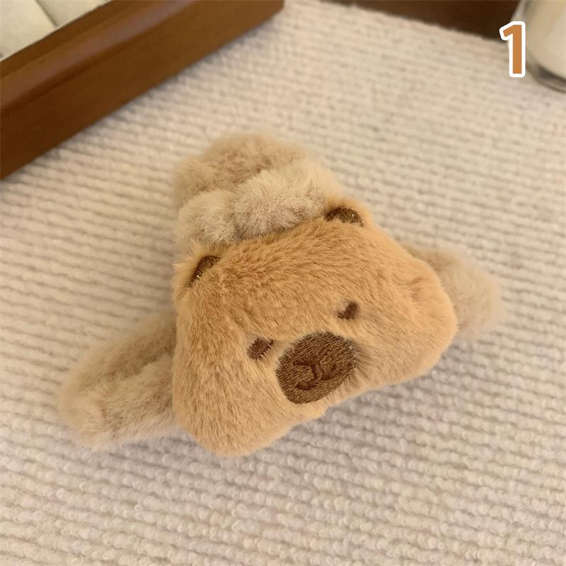 Product Introduction of Exquisite Cute Cartoon Plush Grab Clip Female Back Of The Head Ponytail Claw Hair Tools Female Girls Shark Clip Hair Accessories 25