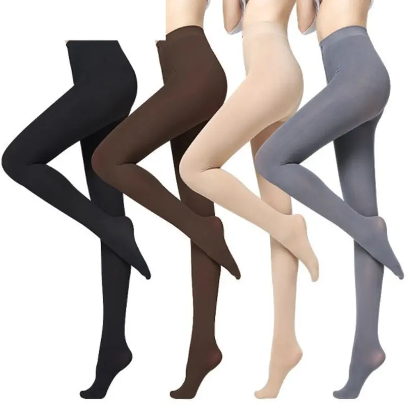 Spring Autumn Velvet Impenetrable Bottoming Stockings Candy Color Pantyhose Stockings Woman Sexy Seamless Tight Leggings