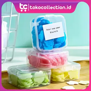 TC Sabun Kertas Mini Motif Bunga / Sabun Cuci Tangan Kertas Paper Soap Traveling R896