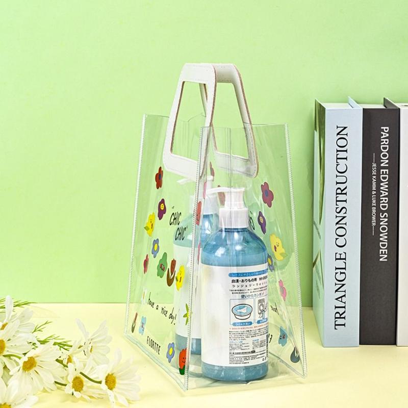 Product Introduction of túi xách nữ xinh 2025 Túi PVC Trong Suốt Hình Hoa Túi Tote Túi Quà Túi Thạch Túi Xách Nữ Túi Đựng Mỹ Phẩm Hộp Cơm Trưa Túi Đựng Đồ Dã Ngoại 12