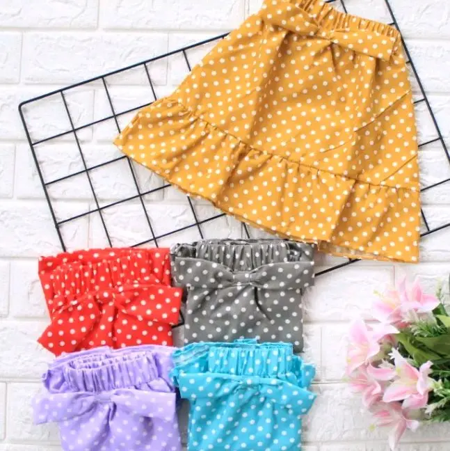 Rok Anak Polkadot Katun untuk Usia 1-10 Tahun - Bayi, Perempuan