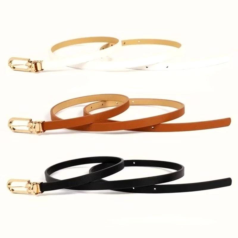 Product Introduction of Thắt lưng Da PU dây 1cm nhiều màu IB3 khóa đơn giản thanh lịch cho Nữ phong cách Dễ Thương 2