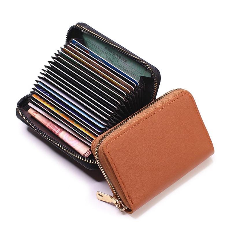 Product Introduction of FreeHummingbird #  PU Function 24 Bits Card Case Business Card Holder Men Women Credit Passport Card Bag ID Passport Card Wallet 19