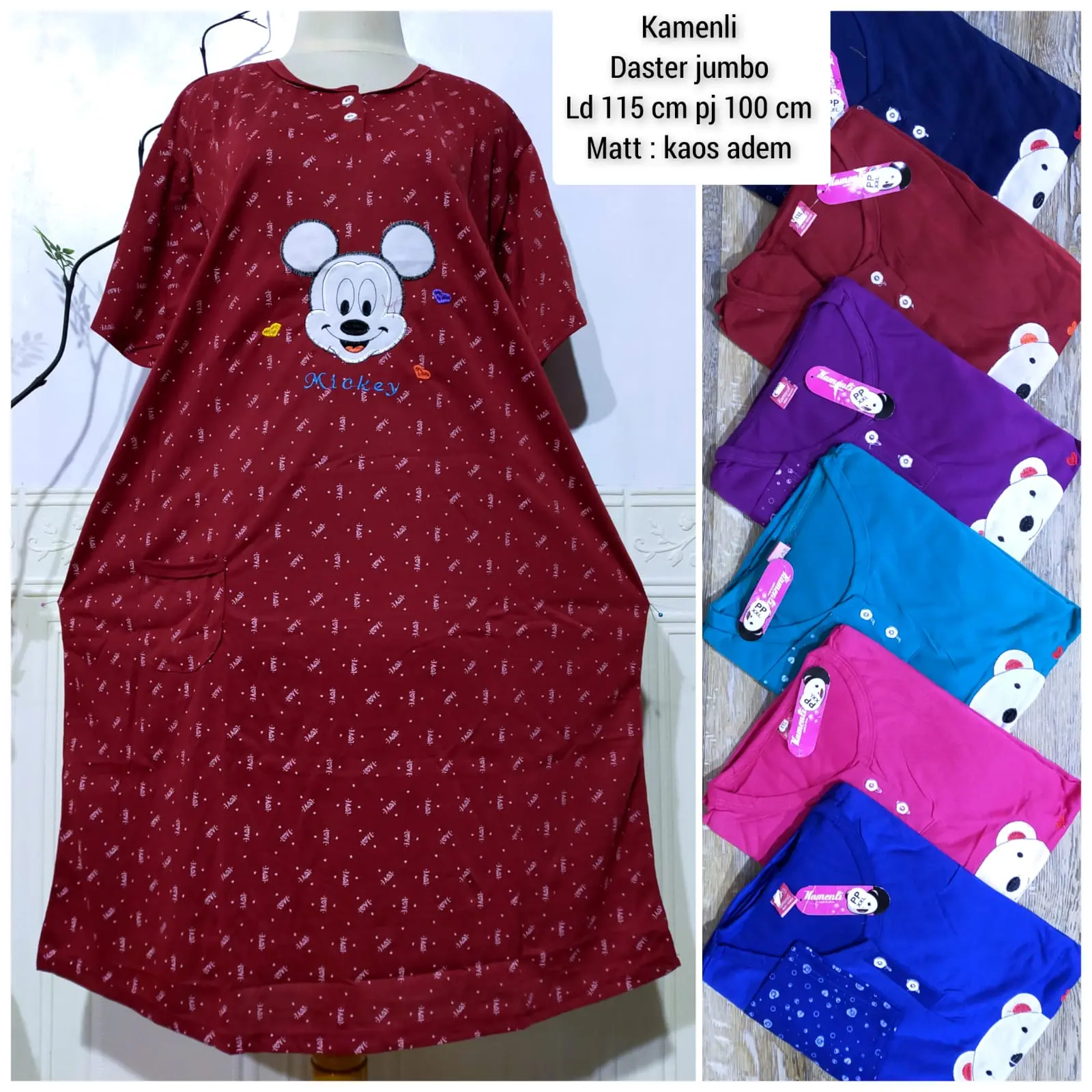 daster jumbo murah 100rb 4 pcs paket hemat daster murah 4 pcs