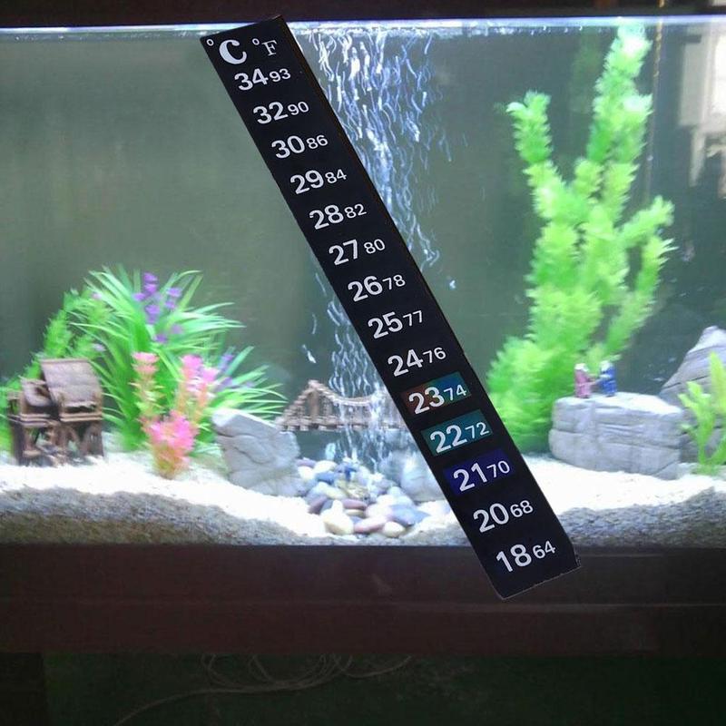 Product Introduction of 1Pcs Stick-on Digital Aquarium Fish Tank Fridge Thermometer Measurement Sticker Stickers Y5G1 25