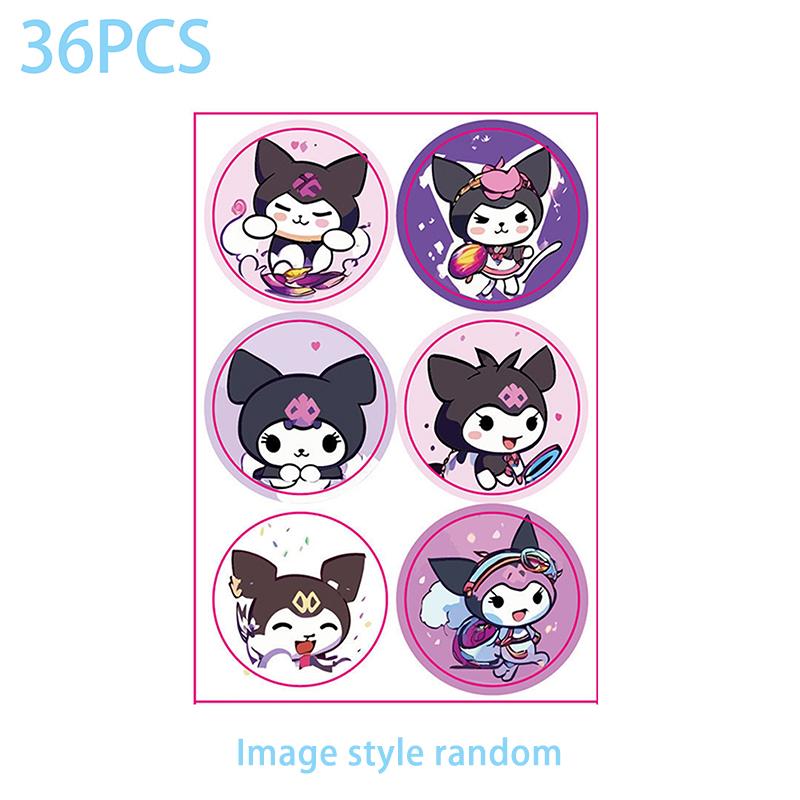 Product Introduction of 36Pcs Sanrio Kuromi Cinnamoroll My Melody Anti-Mosquito Stickers Screen Patch Stickers Anti Mosquito Clothing Hat Decoration 44