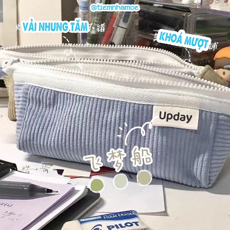 Túi bút vải nhung tăm Yongxin nhỏ gọn, tiện lợi dành cho học sinh, sinh viên