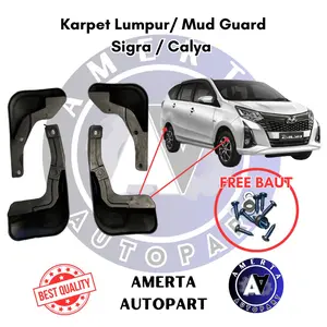 Mud Guard / Karpet Lumpur Calya / Sigra (1 set = 4Pcs) Free Baut