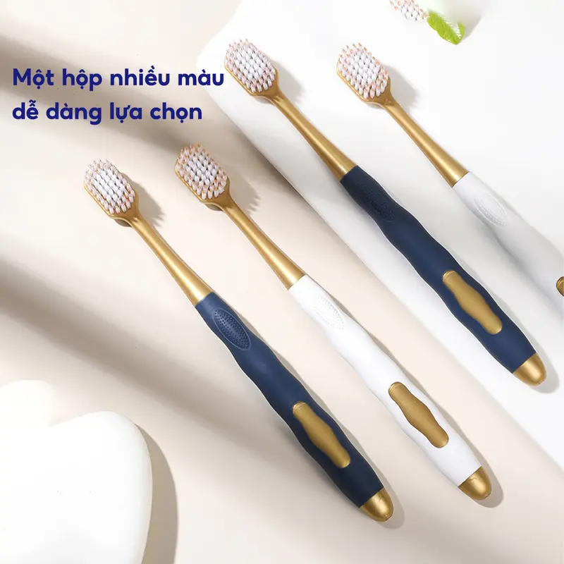 Bộ 6 bàn chải đánh răng lông tơ mềm mại JYoohome Than tre hoạt tính nội địa Trung lông mềm, chải siêu êm bàn  chai 5