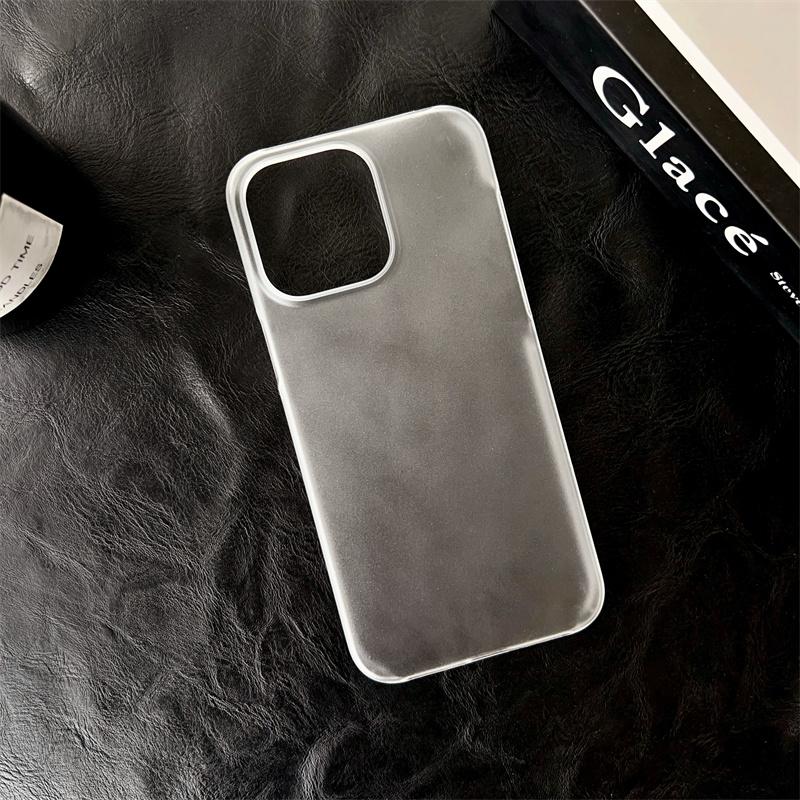 Ốp Điện Thoại Di Động Không Viền Lì Siêu Mỏng, Thích Hợp Cho iPhone 16 / 15 / 14Promax, Chống Sốc, Thiết Kế Đơn Giản, Trong Mờ, Thích Hợp Cho iPhone 14 / 12 / 11 / 13Pro, Ốp Bảo Vệ