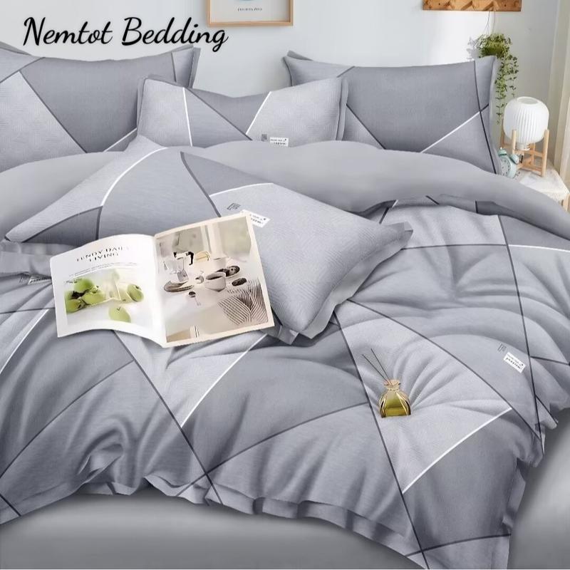   MÁT MỊN  Bộ Lụa Tencel Viscose Tự Nhiên Thoáng Mát Kháng Khuẩn Full Set 4 và 5 Món Chăn Ga Gối Cao Cấp _ Nemtot Bedding 