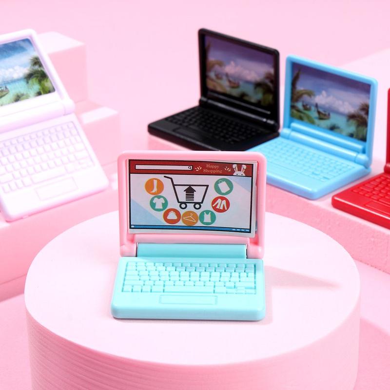 Product Introduction of For Dolls Collapsible Office Doll Accessories Toy Laptop Mini 11