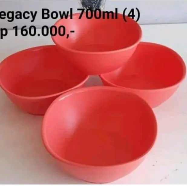 Legacy bowl 700 Ml isi 4 / Legacy bowl set tupperware / mangkuk tupperware 700 ml isi 4