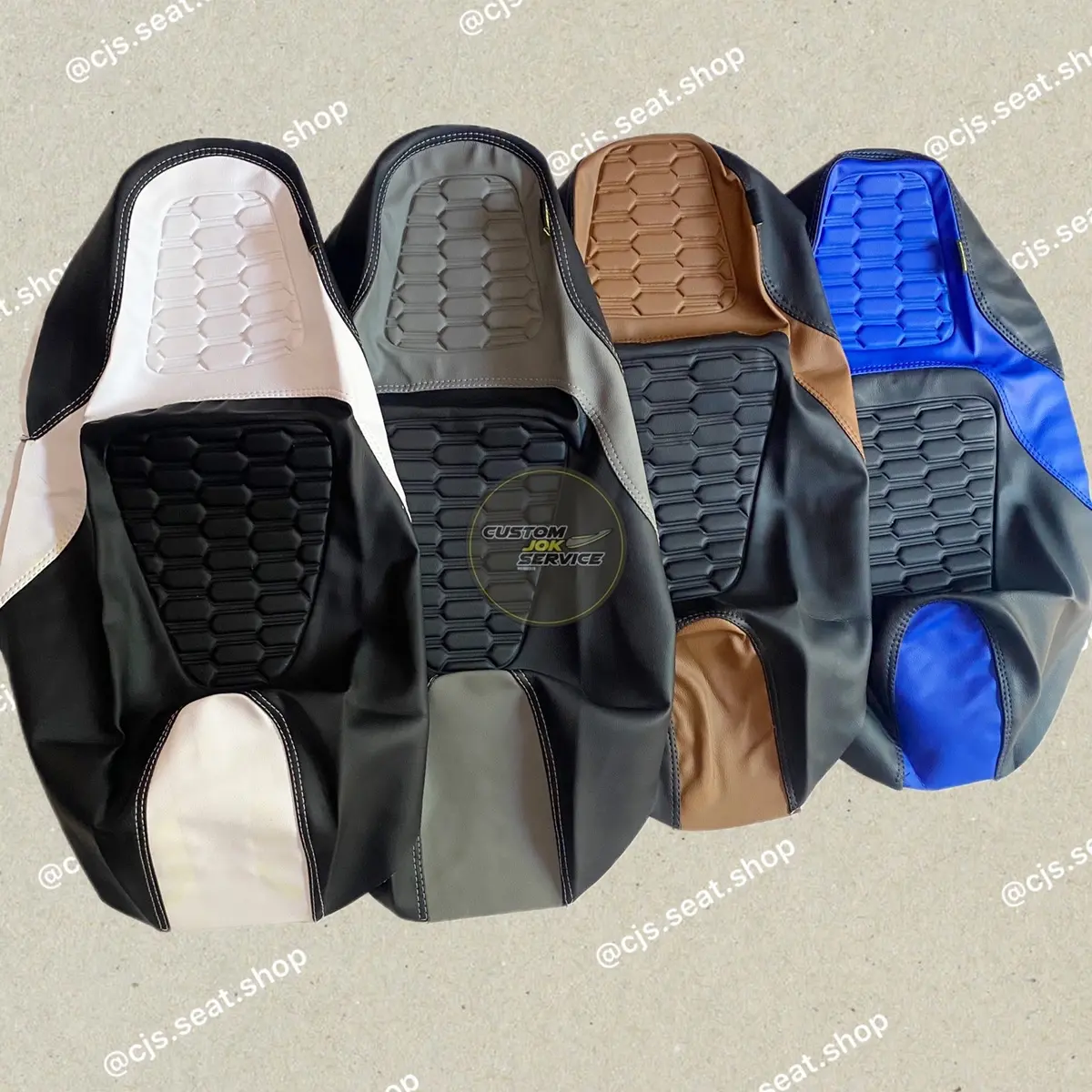 Kulit cover sarung jok motor Beat Vario Scopy Mio Xride Soul Gt NMax Lexy PCX Aerox