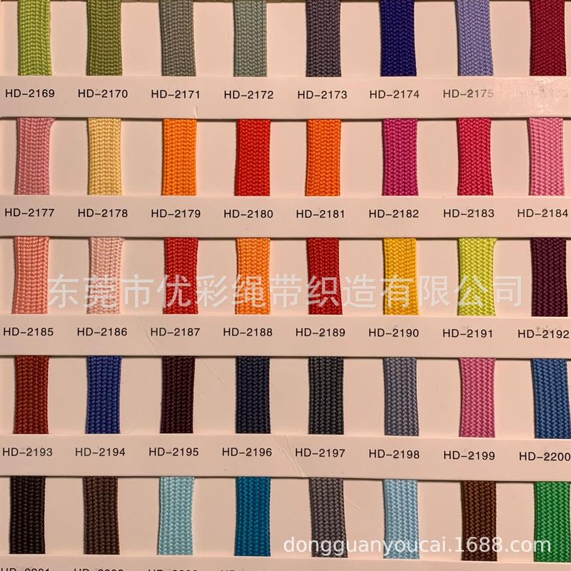Product Introduction of Factory Sample Polypropylene/Nylon/Polyester 5mm-20mm Colorful Braided Flat Rope for Processing Shoelaces and Clothing Cotton Rope 18