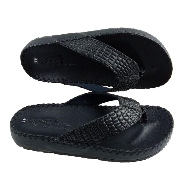 Dép Kẹp Nam Da Bò Màu Đen Dập Vân Hoạ Tiết Đế Khâu Chắc Chắn H91 Dép Đế Bằng Sandal Hoa Dép kẹp - Size 38-43 dép lào dep quai kep