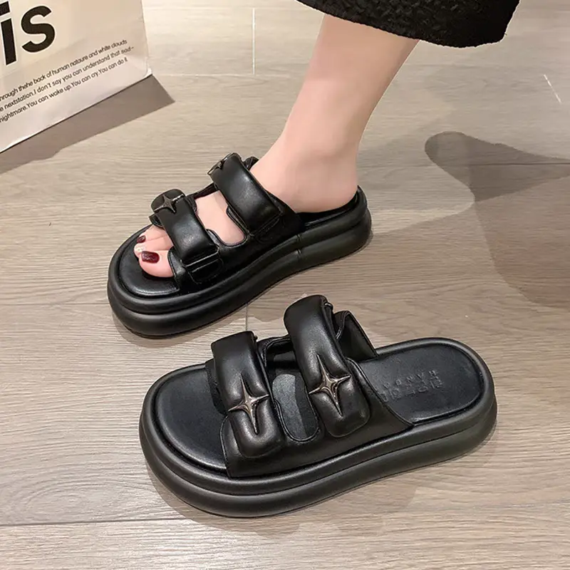 POS 892 Sandal Wedges Dove Slip On Wanita Premium Karet Cewek 4