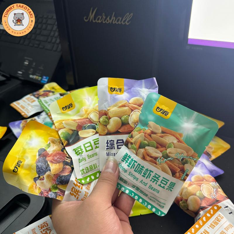 Gói Hạt Mix Dinh Dưỡng GANYUAN 30G , Mix Trái Cây Sấy Giòn , Hạt Ngũ Cốc Sấy Khô Tẩm Vị Nội Địa ít chất béo Vị trái cây Tự nhiên Food Nuts (1kg 30g đến 33g)