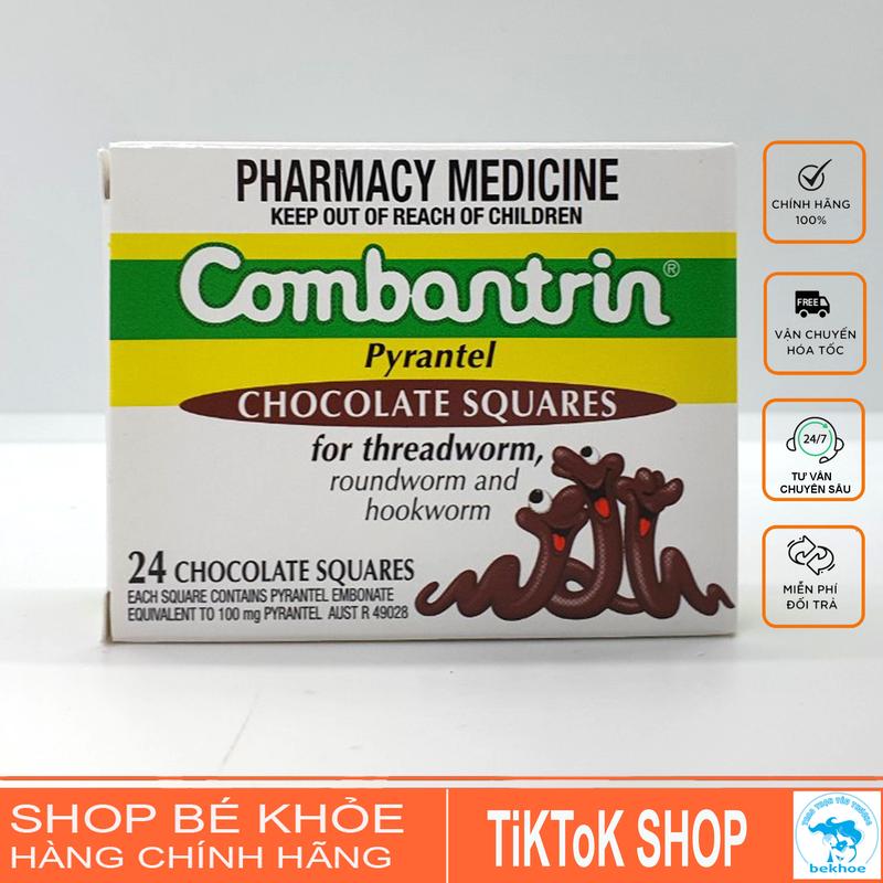 Kẹo sổ giun Combatrim úc dành cho các bé
