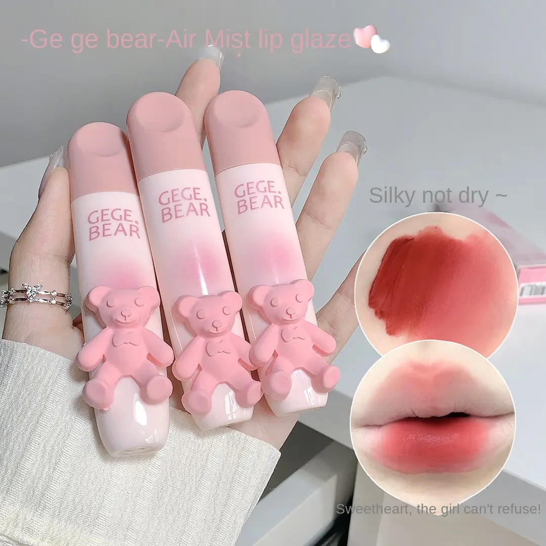 Son Bóng, Màu Tươi Trẻ, Sương Mềm, Đất Sét Môi Lì Thích Hợp Cho Bữa Tiệc Sinh Viên, Không Trang Điểm, Làm Trắng, Giá Cả Phải Chăng, Son Môi Cosmetic Mỹ Phẩm