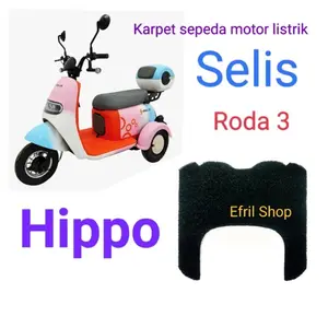 Karpet sepeda motor listrik roda tiga SELIS HIPPO roda 3