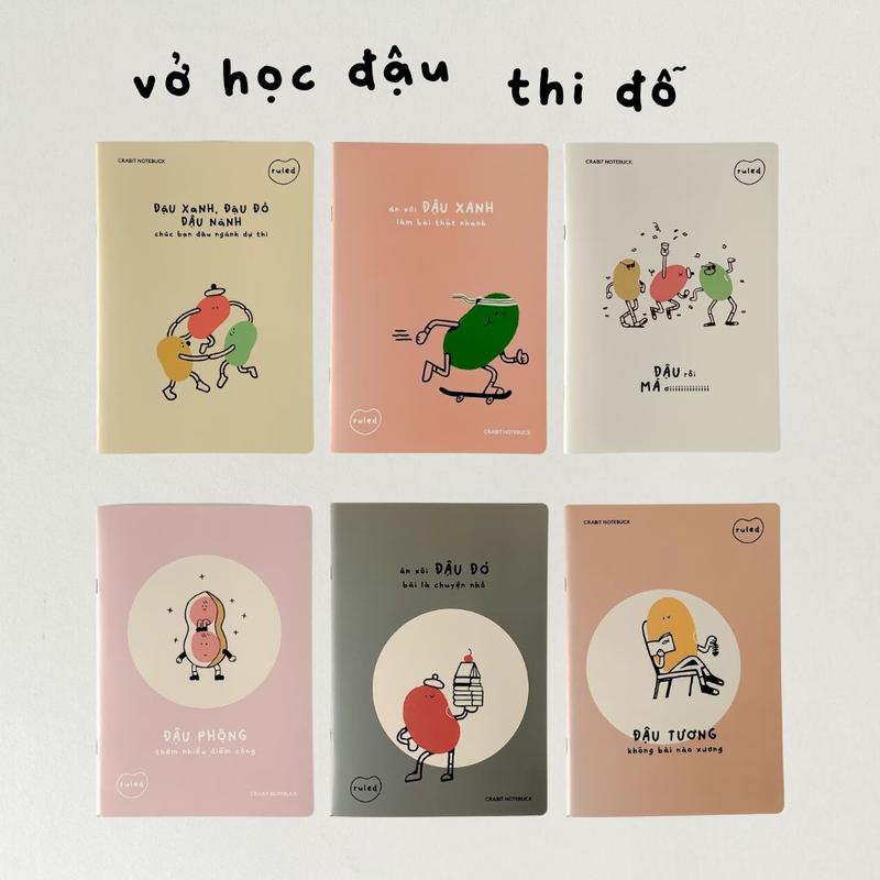 Vở kẻ ngang 80 120 trang Crabit tập học sinh ghi chép sáng tạo - học đậu thi đỗ