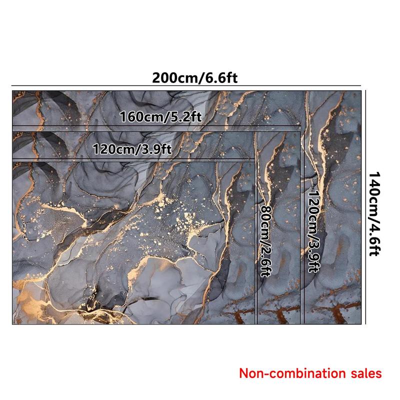 Marble Pattern Floor Mat, 1 Count Non-slip Soft Floor Carpet, Rectangle Decorative Area Rug, Machine Washable Floor Mat for Home Living Room Bedroom 1