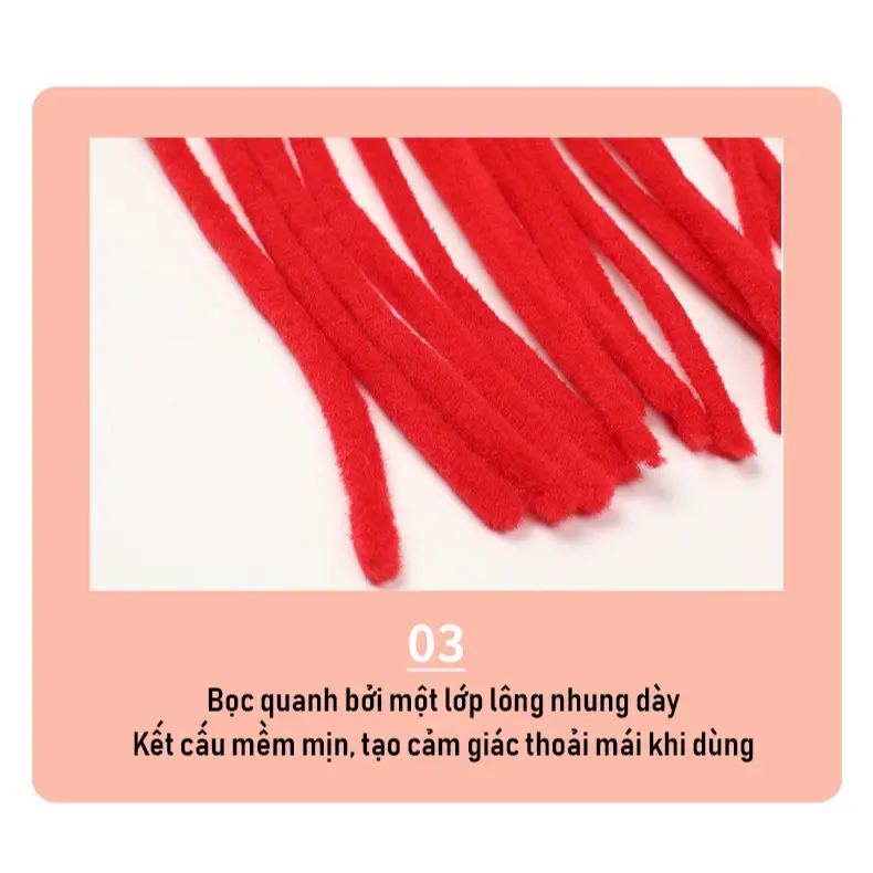 Kẽm nhung uốn tóc RUFFLED,kẽm nhung sợi to uốn tóc xoăn rối phồng, kẽm nhung uốn PREMLOCK 2