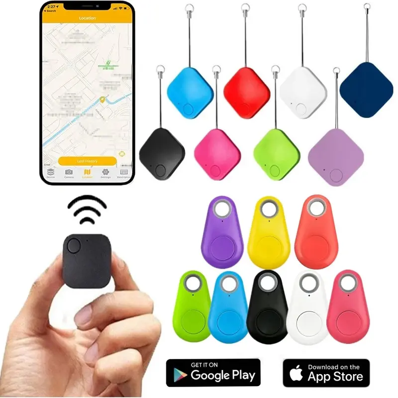 Thiết bị theo dõi mini, Chìa khóa thẻ không khí, Thiết bị tìm kiếm trẻ em, Thiết bị theo dõi vật nuôi, Thiết bị theo dõi Bluetooth thông minh, Thích hợp cho ô tô và xe cộ, Theo dõi vị trí bị mất 0