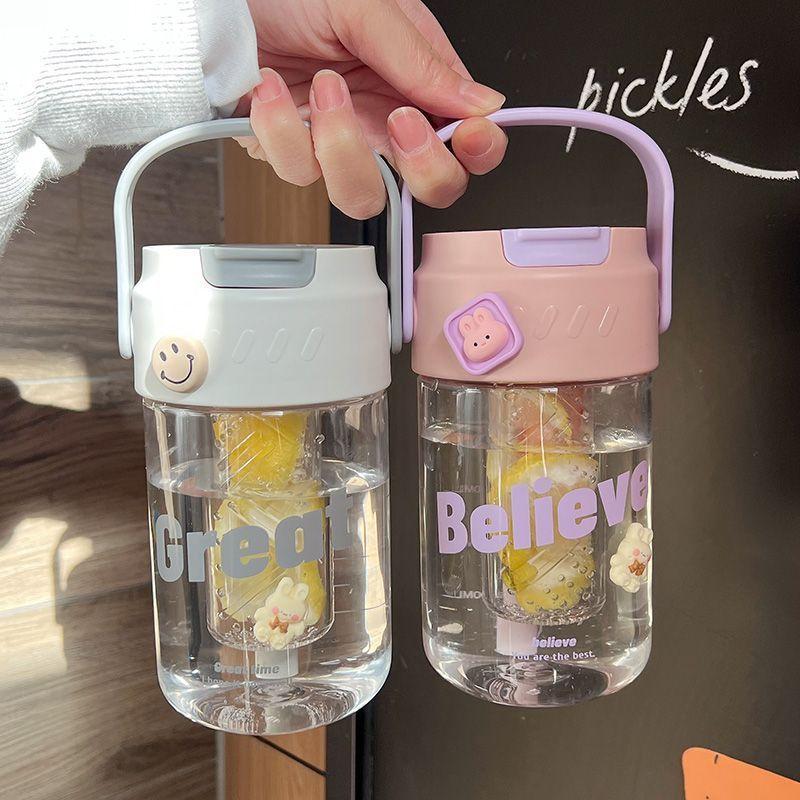 Product Introduction of Bình nước 600mil 800ml có lõi lọc trà, có ống hút và quai xách BAG U BNBELIEVE58 3