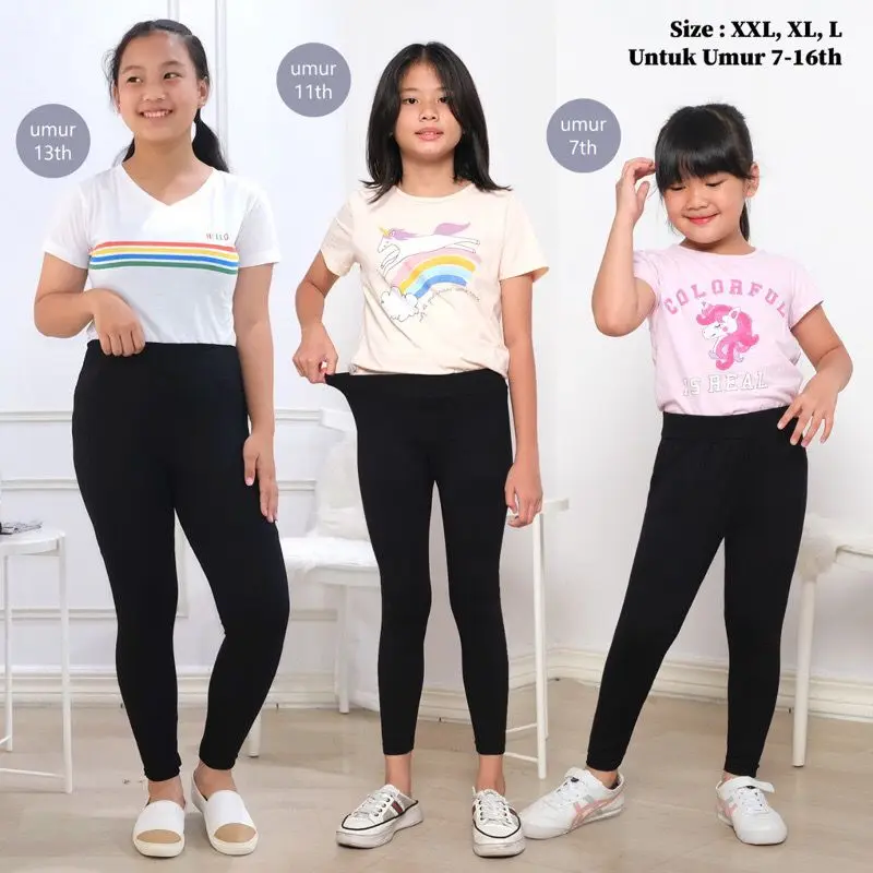CELANA LEGGING ANAK ANAK IMPORT / LEGING ANAK PEREMPUAN / LEJING ANAK KECIL