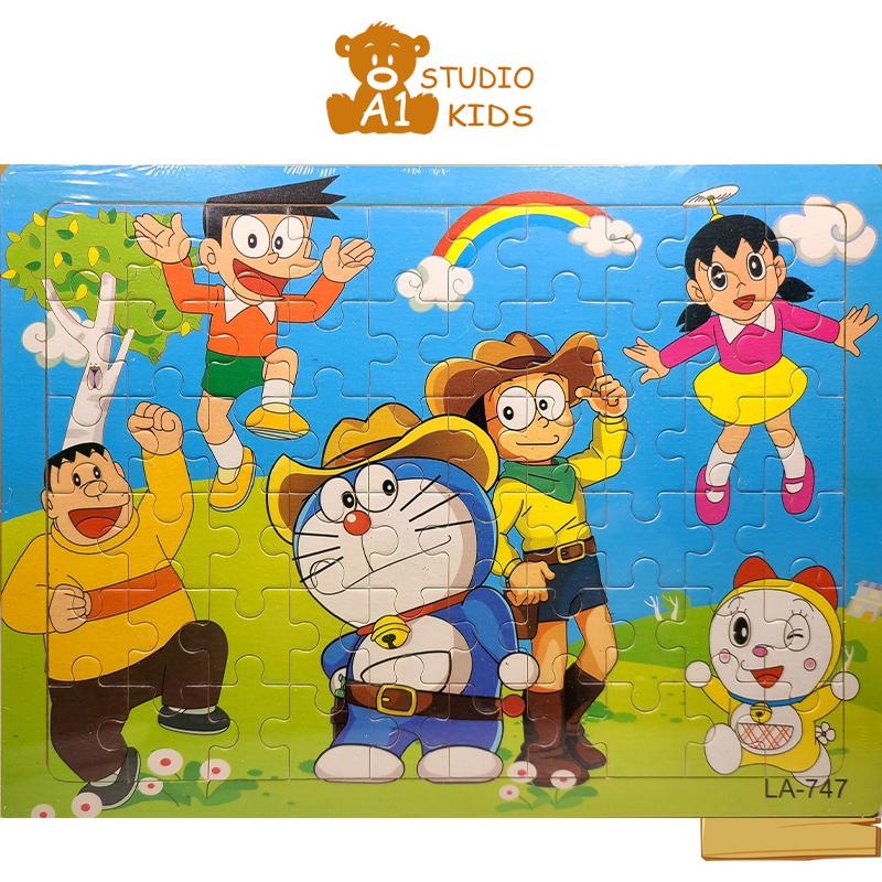  Tranh ghép hình cho bé 60 mảnh bằng gỗ kích thước 22x29cm nhiều chủ đề giúp bé phát triển trí tuệ A1studiokids 