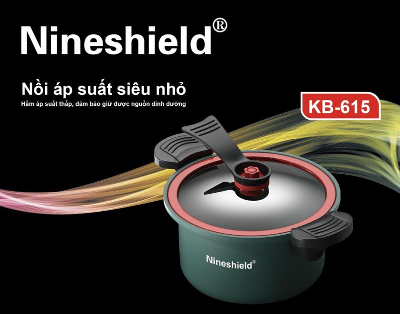 [HÀNG CHÍNH HÃNG] Nồi áp suất điện tử đa năng mini KB-615 Nineshield 3.5L (Bảo hành 12 tháng)