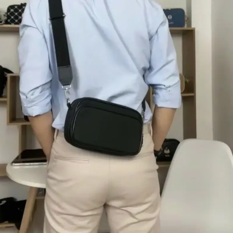 SIZE NHỎ - Túi Đeo Chéo Logo M L P Thời Trang Nam Nữ Chống Thấm Size Dài 21 x 14 x 7cm - WIN BAG SAI GON 7