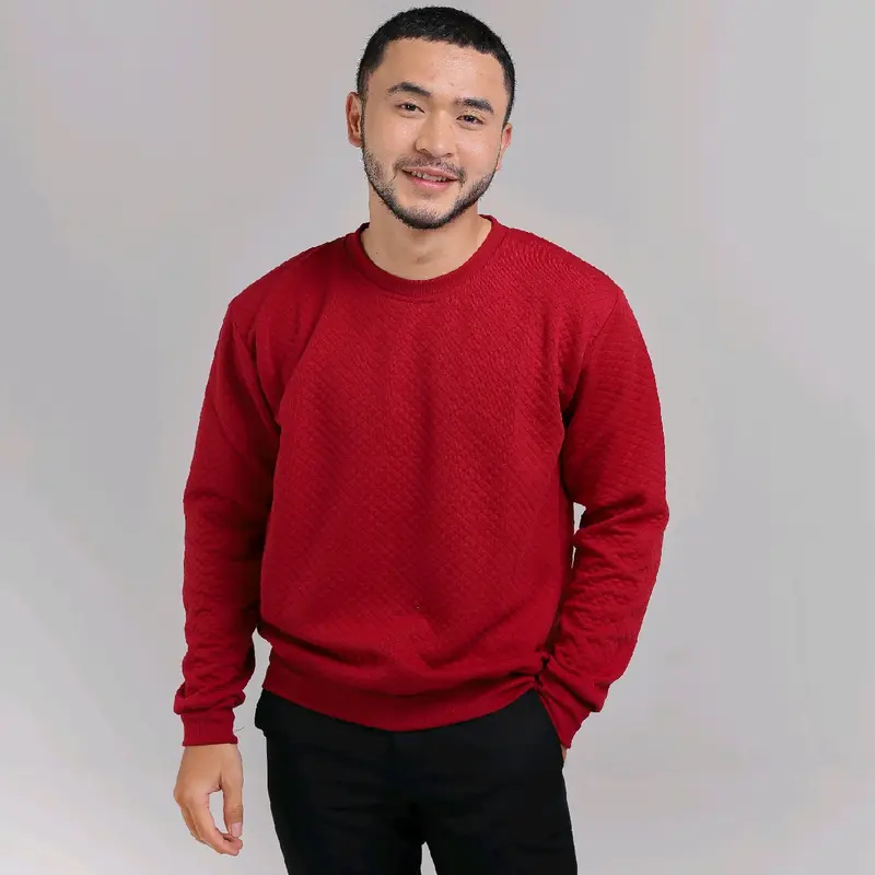 Crewneck comfy diamond basic sweater cassual ukuran s- xxl 4