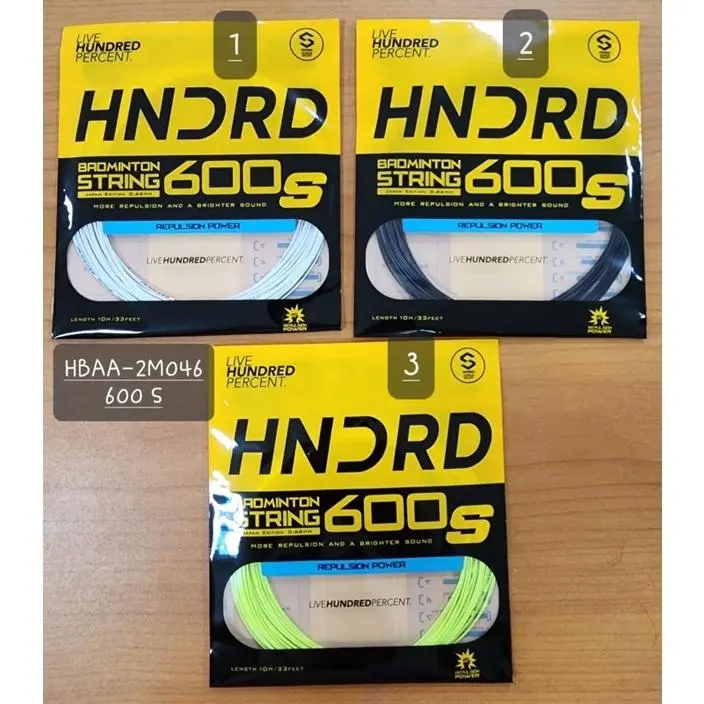 Senar Badminton HNDRD 600S 600 S HUNDRED Original Raket