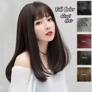 Wig IZUMI Full Lace Rambut Palsu Wanita Panjang Berponi Korean Version Wig Long Half High Quality BFM789 (VHJKT)