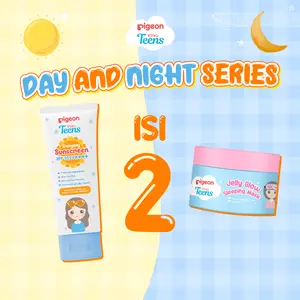 (ISI 2) PIGEON Teens DAY AND NIGHT SERIES/Wajah/ Remaja Extract Hyaluronic Pelembab Sunblock Panthenol Moisturizer