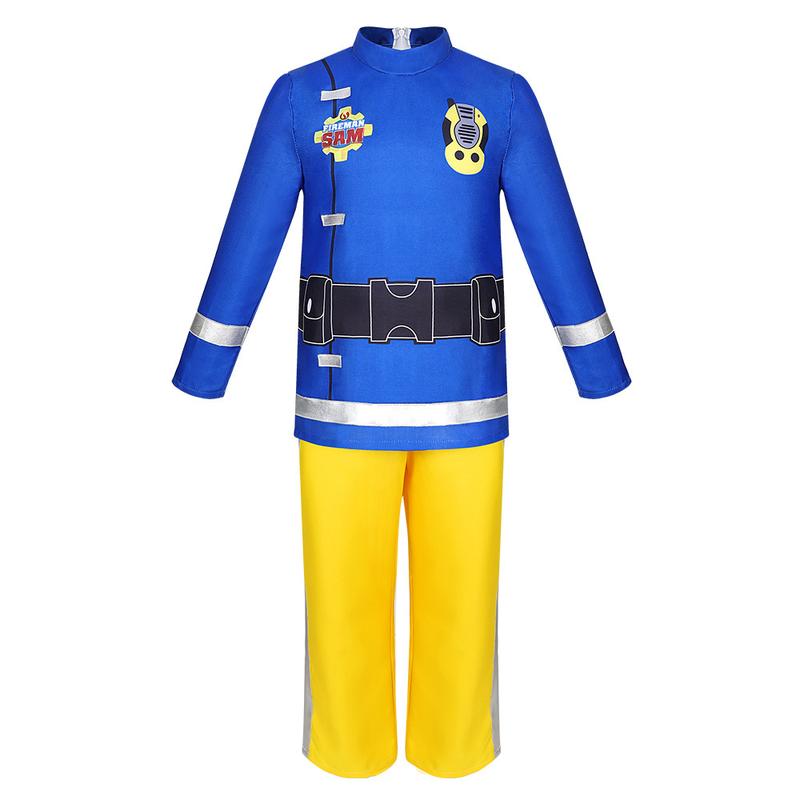 Product Introduction of Halloween Firemansam Children's Performance Costume and Accessories Stage Performance Clothing Clothes Sam Fireman 2