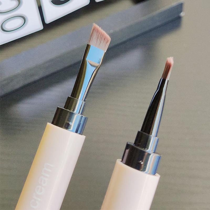Product Introduction of 4 Color Eyebrow Cream Pen Waterproof Long Lasting Natural Brown Grey Eyebrow Shape Tinted Brow Pencil with Brush Makeup Cosmetic 11