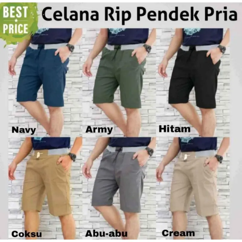 [Promo] Celana Pendek Chino Rib Cowok Murah 100 Dapat 5 1